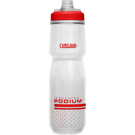 Camelbak Podium Big Chill Bike Water Bottle - 24oz (White/Red)