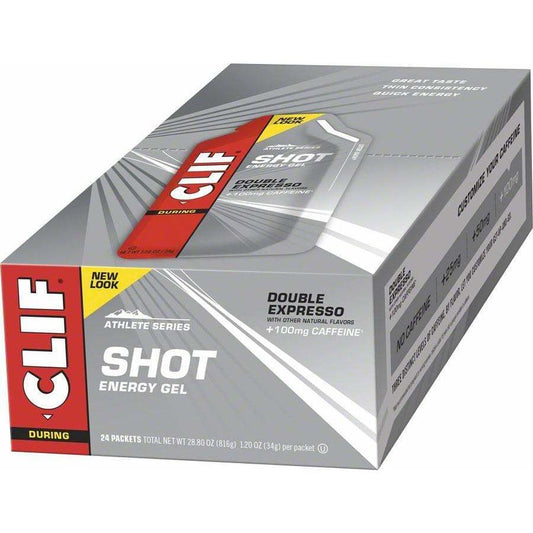 Clif Bar Clif Shot Gel: Double Espresso Turbo with Caffeine 24-Pack