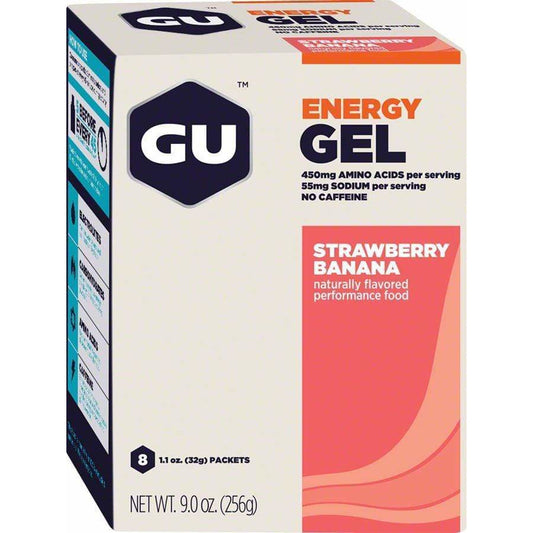 GU Energy Gel: Strawberry/Banana, Box of 8