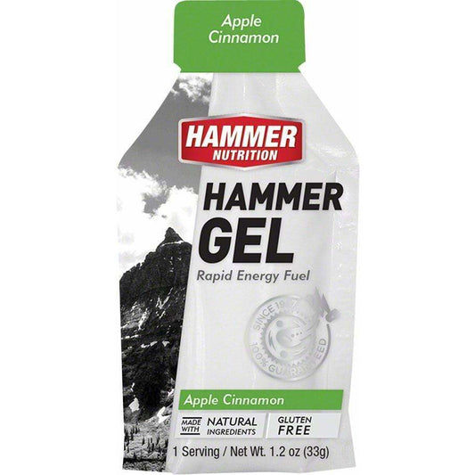 Hammer Nutrition Hammer Gel: Apple-Cinnamon, 24 Single Serving Packets