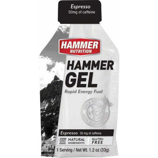 Hammer Nutrition Hammer Gel: Espresso, 24 Single Serving Packets