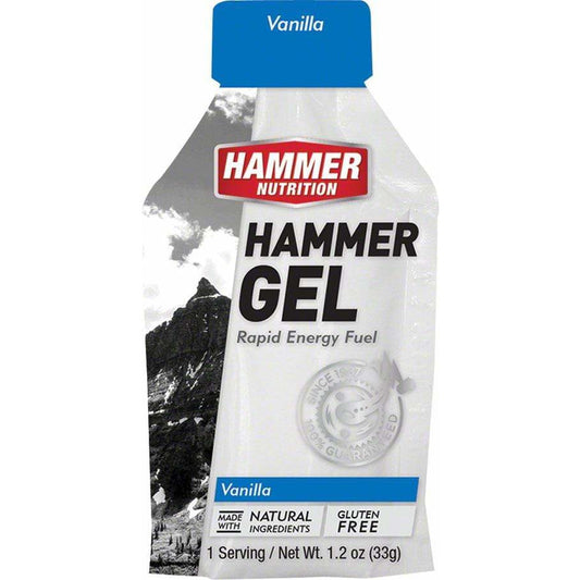 Hammer Nutrition Hammer Gel: Vanilla, 24 Single Serving Packets