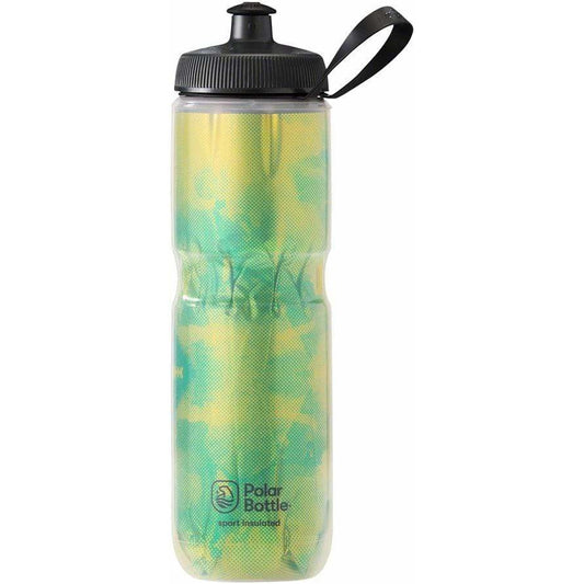 Polar Bottles Sport Insulated Fly Dye Bike Water Bottle - 24oz, Lemon Lime