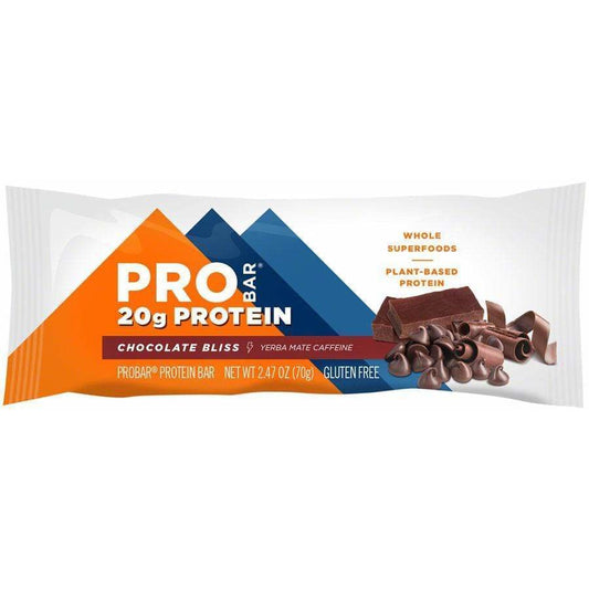 ProBar Protein Bar - Chocolate Bliss with Caffeine, Box of 12