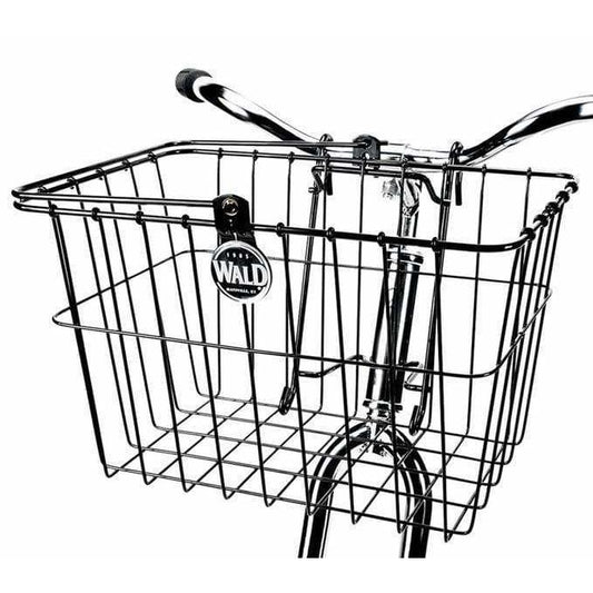 Wald 133 Standard QR Front Bike Basket - Black