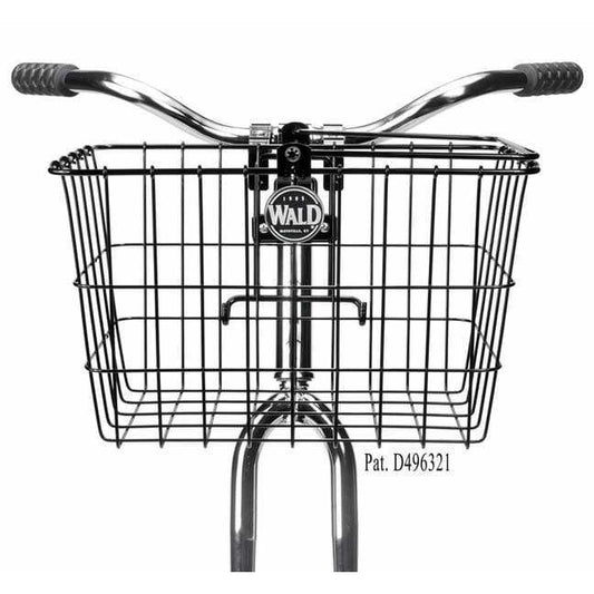 Wald 3133 QR Front Bike Basket - Black